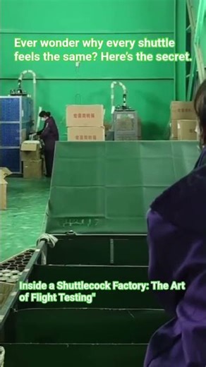 How Your Badminton Shuttlecocks Are Actually Tested! ​#badminton #shuttlecock #factorytour #doubles