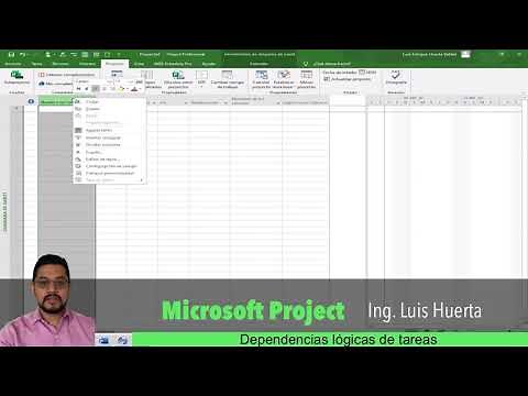 #5-Dependencia de tareas en Microsoft project