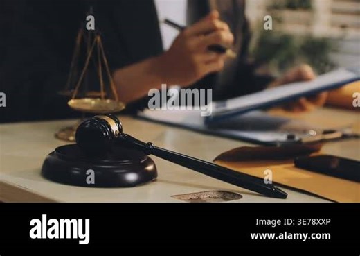 judge gavel in law courtroom Stock Video Footage - Alamy