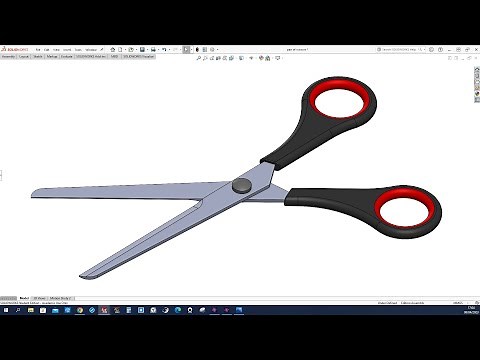 Model, assemble and animate scissors in Solidworks!