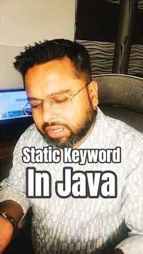 Static Keyword In Java , Use of Static, Where to use static #java #javainterviewquestion #hindi