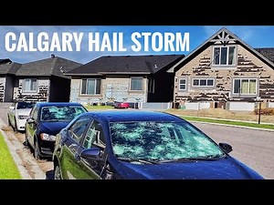 Calgary Hail Storm 2020 | Devastating Damage to NE Communities Left By Massive Calgary Hailstorm 4K