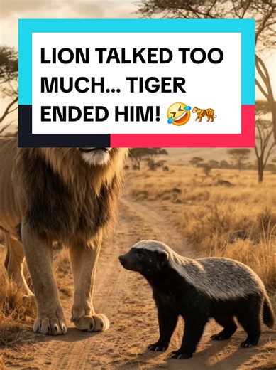 🦁💀 Lion thought he could insult Honey Badger and escape without consequences! BIG MISTAKE! 😂🔥 Honey Badger roasted the king with savage Pidgin insults, but when TIGER joined the battle, Lion's pride got DESTROYED! 🐅🤣 Wait for Tiger's final comeback! WHO WON THIS BATTLE? 👇😂 #FunnyAnimals #AnimalComedy #TalkingAnimals #FYP