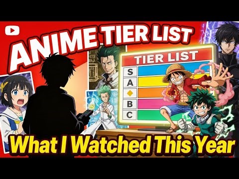 🖤 my first Anime tier list video 🥰