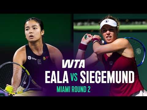 Alexandra Eala vs. Laura Siegemund | 2026 Miami Open Round 2 | WTA Match Highlights