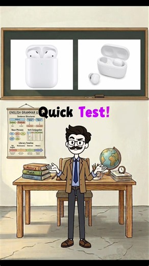AirPods vs Earbuds 🎧 | Can You Spot the Difference?