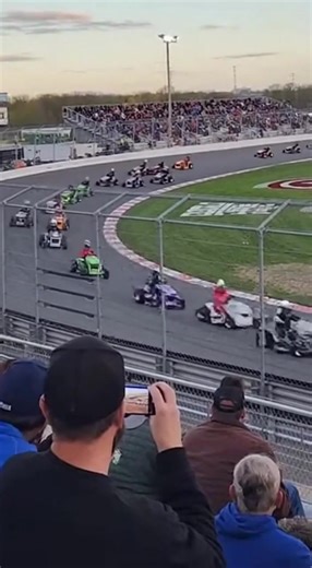 Exciting Lawn Mower Racing at Speed Factory