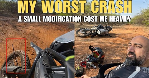 Minor Modification On Royal Enfield Himalayan 450 Causes Massive Crash, Broken Bones [Video]