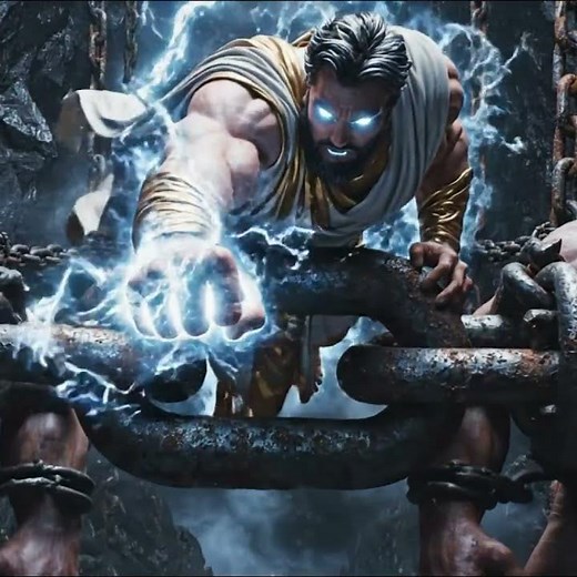 The Moment Zeus Broke the Chains of Tartarus! ⚡️ #Mythology#ChronicleMyth