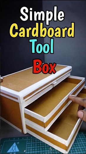 Simple cardboard tool box for Me #diy