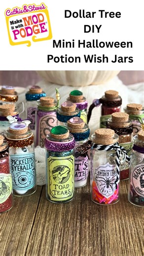6.4K views · 94 reactions | Make mini Halloween Potion Wish jars with...