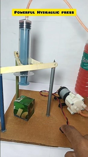 Powerful hydraulic press - dc motor/ compressor motor #tech #project