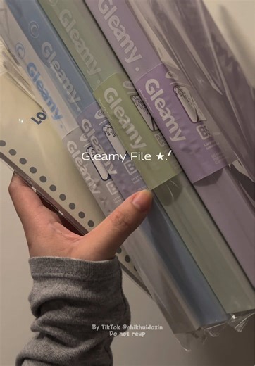 Sổ tay file lá Gleamy - Giấy Nhật xịn cho văn phòng