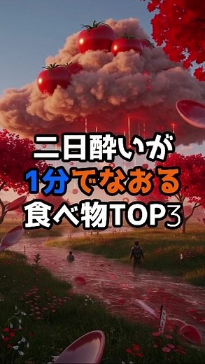 二日酔いを1分で治す食べ物TOP3