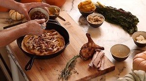 Feed the family with this Pumpkin Pot Pie! Chef John Brand’s recipe utilizes fresh pumpkins from the Farmers Market along with bacon, roasted chicken, and goat cheese. Get the ingredients for this recipe—including locally grown pumpkins—at the weekend Farmers Market or at pearlfarmersmarketcurbside.com. Find the full recipe on atpearl.com/farmers-market/recipes. | Pearl Markets - San Antonio, TX | Facebook