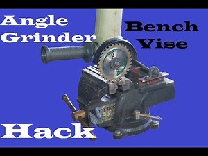 Bench Vise Cut Off Saw With Angle Grinder(DIY)