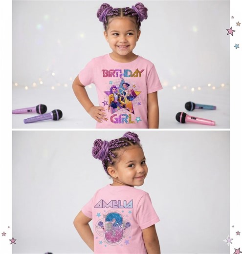 Personalized Huntrix Girls Birthday Shirt - Etsy