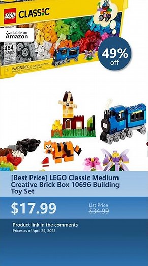[Best Price] LEGO Classic Medium Creative Brick Box 10696 Building Toy Set