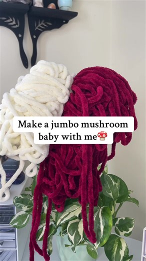 This plushie is available on my website✨ Pattern by Critterstitchdesigns on Etsy🍄 #cute #cottagecore #handmade #art #crochet