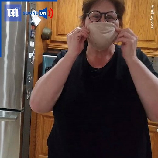 These DIY facemasks are ingenious but don't rely on homemade masks to protect you from coronavirus via ViralHog | Daily Mail Video