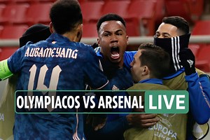Olympiacos vs Arsenal FREE: Live stream, TV channel, team news and kick-off time