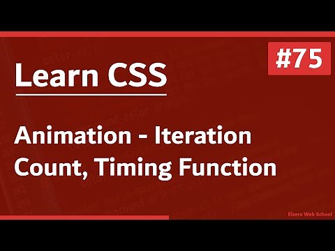 Learn CSS In Arabic 2021 - #75 - Animation - Iteration Count, Timing Function, Spinner Loading
