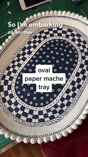 DIY Paper Mache Tray Tutorial