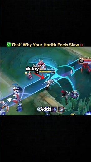 ✅Harith 0 Delay Trick Pro Players Use #mobilelegends #mlbb #harith