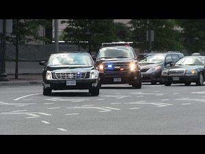 Diplomatic Motorcade - United States Secret Service + Metropolitan Police Department responding