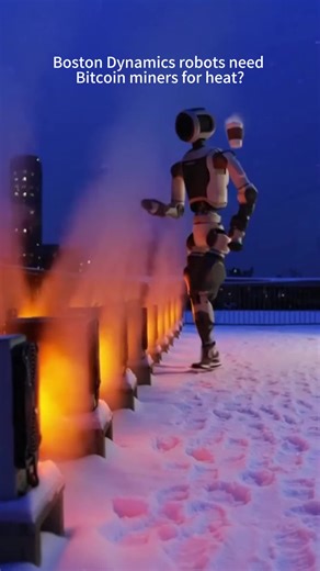 Does Bitcoin mining double as heat for bostondynamics? #robotics #Heater #Crypto #bitmain #antminer #CryptoMining #bitcoinmining #Miner #jinglemining #ai