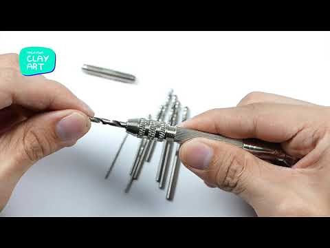 Mini Craft adjustable Hand Drill preview and how to use - Malaysia Clay Art