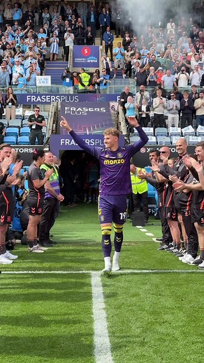 Coventry City Wins Championship: Trophy Celebration