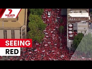 Melbourne's biggest teachers' strike ever | 7NEWS
