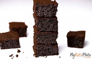 These keto brownies are super moist, fudgy, perfectly rich and chocolatey. Make the world’s best brownie recipe and enjoy an incredibly sugar-free 6 ingredients dessert with only 1g net carb per serving! Find the Full Keto Brownies Recipe here: https://myketoplate.com/keto-brownies/ | My Keto Plate
