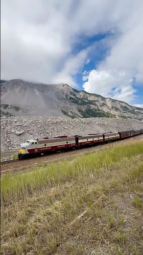 CPKC Royal Canadian Pacific at Frank Slide