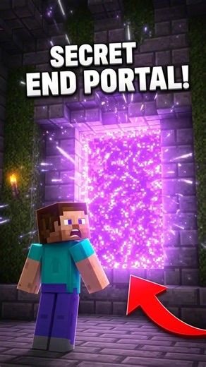 Steve Finds a Secret End Portal 😱 | Epic Minecraft Shorts Adventure