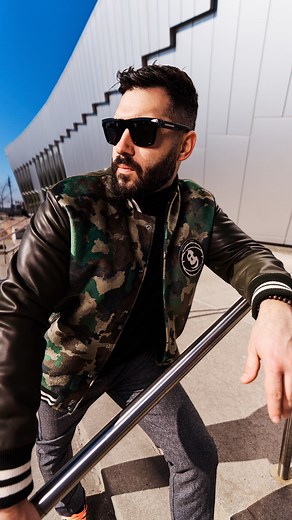 taking on a giant The finest pieces at @graficman from bastille_rivedroite … Three iconic varsity jackets with unique artwork and a luxury satin finish. Green: The unique camo design Black: Beautiful design with roses logo and wild forest animals Blue: The light blue bandana style with It looks like the Statue of Liberty meet the Grim Reaper logo #streetfashion #clothesthatmoveyou #grafic #varsityjacket | GRAFIC
