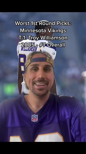 #worst #first #round #picks #nfl #draft #minnesota #vikings #1 #troywilliamson #2005 #football #nfldraft #2022 #superbowl #playofffs #gridiron #pigskin #footballtiktok #footballvideo #footballskills #footballedit #footballplayer #nfltiktok #nflteams #patrickmahomes #deshaunwatson #patriots #bills #jets #giants #dolphins #cowboys #eagles #vikings #packers #bears #rams #cardinals #seahawks #49ers #browns #bengals #ravens #steelers #broncos #chiefs #chargers #raiders #broncos #rams #49ers