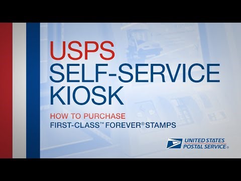 USPS Self-Service Kiosk - How to purchase First-Class™ Forever® Stamps