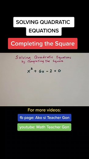 Solving Quadratic Equations: Completing the Square Method