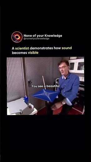 Scientist make Sound Visible 🔊
