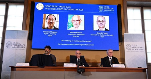 The 2025 Nobel prize in chemistry as it happens – live