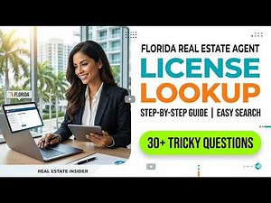 Florida Real Estate Agent License Lookup 2026 | Instant DBPR Status Verification Guide