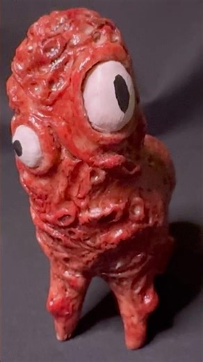 Creepy Polymer Clay Timelapse 👁️ Lil Nugget by Trevor Henderson #clayart #polymerclay #horrorart