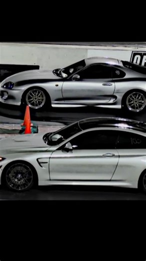 Supra Vs BMW M4 Drag Race | BMW Edit | Space | (Slowed)#shorts