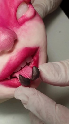 Unique Polymer Clay Art: Two-Faced Babe Planter Sculpture