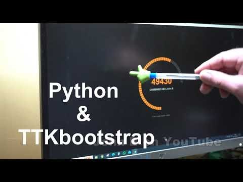 AI / Google Gemini Large Screen Digital Gauge Free | Python ttkbootstrap Example.