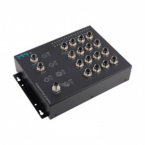 [Hot Item] Inmax 16× 10/100/1000m M12 Metro Ethernet Switch X-Coded 16 Port Industrial Railway Ethernet Switch Train Switch