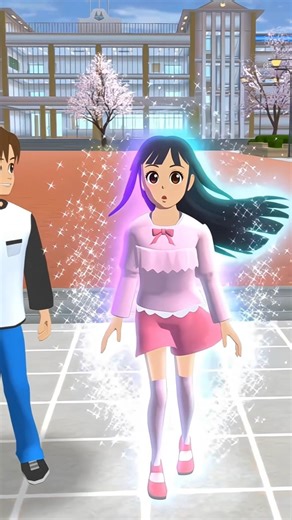 Mio Eats Magic Ball Transforms 😱✨ #sakura #sss #sakuraschoolsimulator #sakuraedit