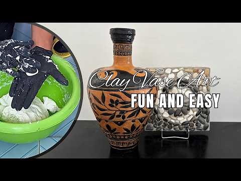 DIY Clay Vase at Home | No Bake, No Kiln Needed